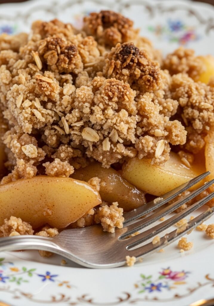 Apple cobbler plate