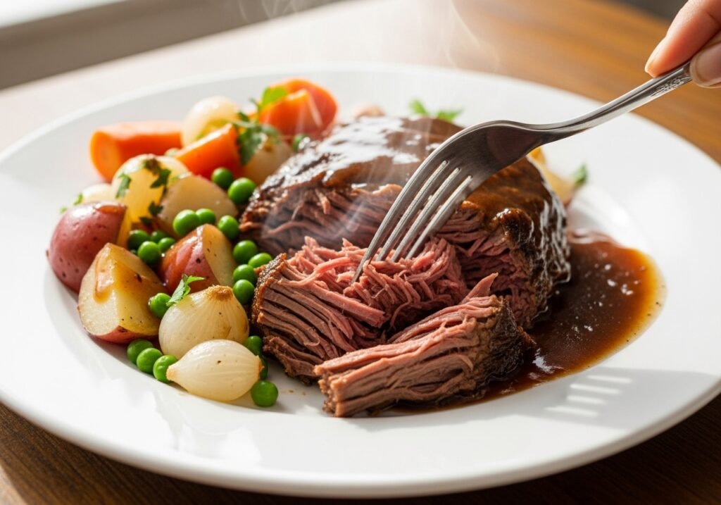 Plate of crock pot
