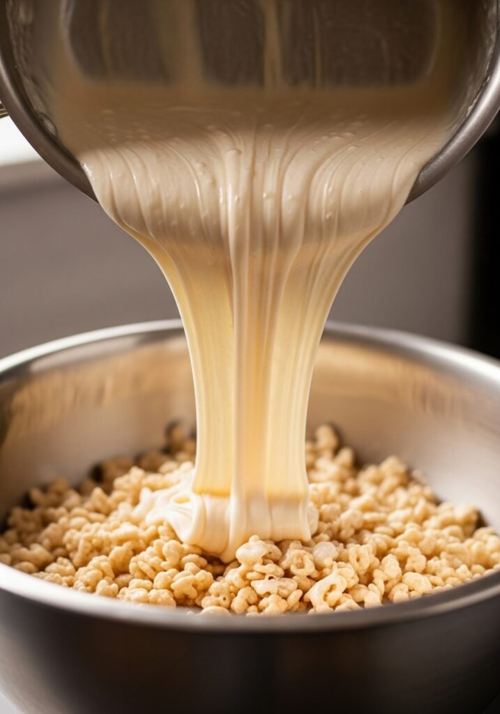 Rice krispie mixture