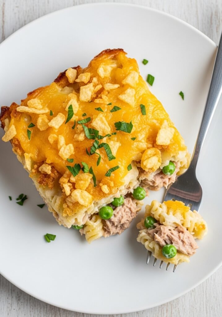 Tuna casserole plate